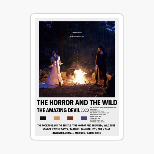 the amazing devil - the horror and the wild Sticker