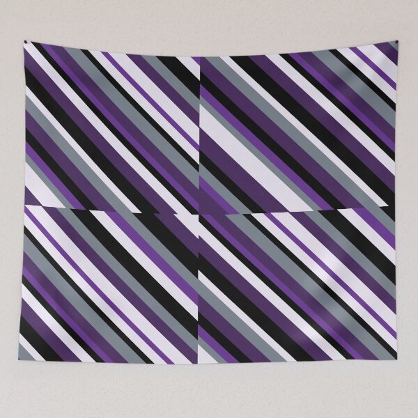 Item preview, Ace Flag Inspired Diagonal Stripes designed and sold by yukichi42.
