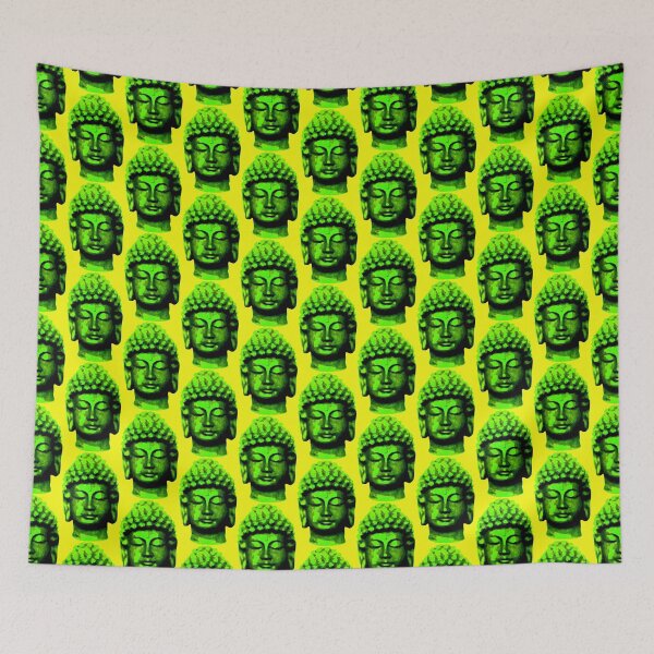 Item preview, Buddha head green designed and sold by freaks13.