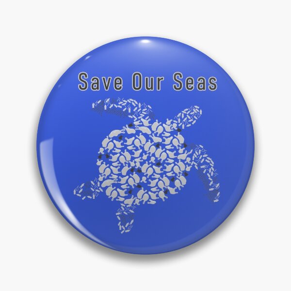 Item preview, Save Our Seas Trash Turtle designed and sold by LogicalApe.