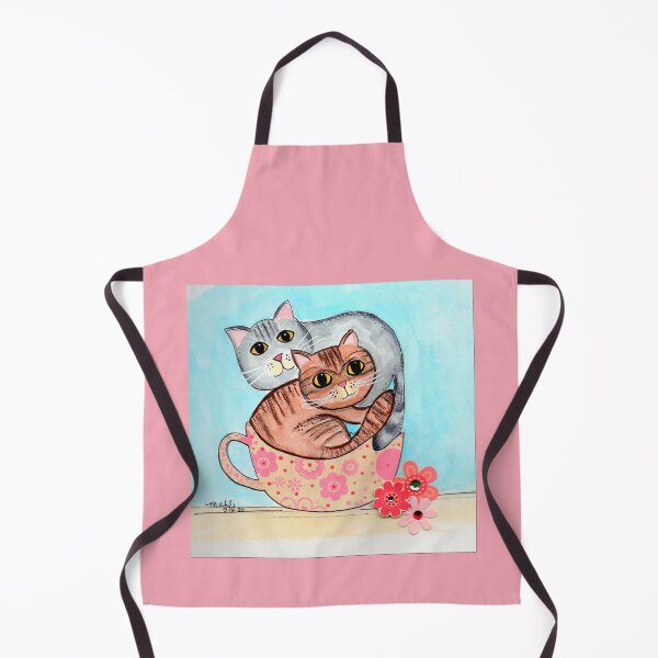 Artikelvorschau, Zwei Kätzchen in einer Teetasse entworfen und verkauft von Mahli's  Artful Whimsy.