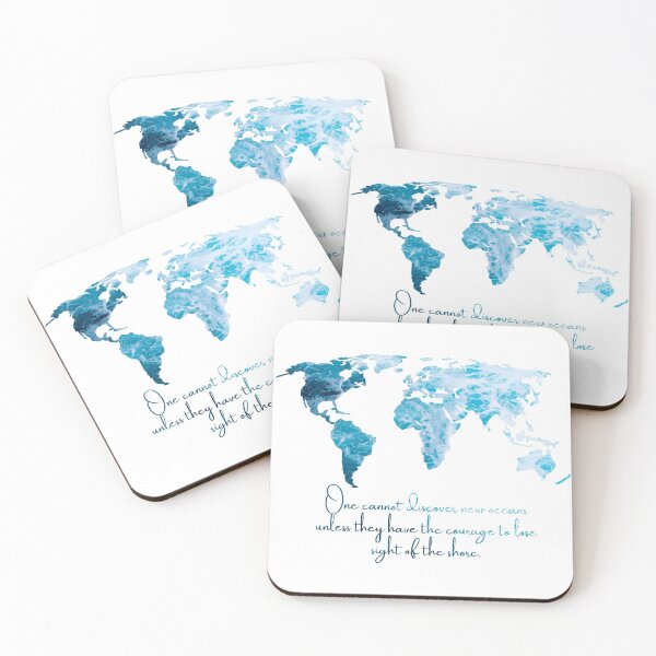 Item preview, World Map with an Ocean Underlay designed and sold by AdoptKM.