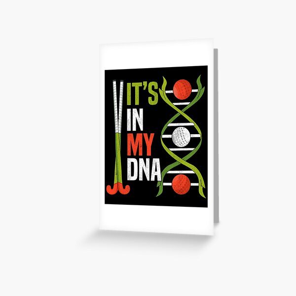 Item preview, ITS IN MY DNA Sports Field Hockey Player designed and sold by Printed-Memes.