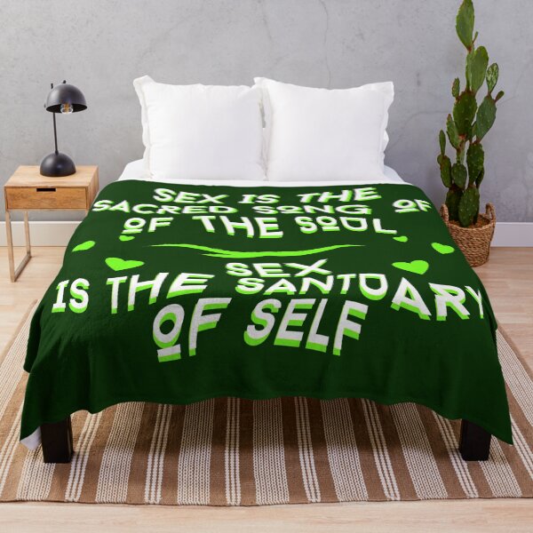 Item preview, Sex Is The Sacred Song Of The Soul; Sex Is The Sanctuary Of Self Quote designed and sold by jmed70.