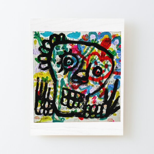 The Girl in the Yellow Hair Wood Mounted Print