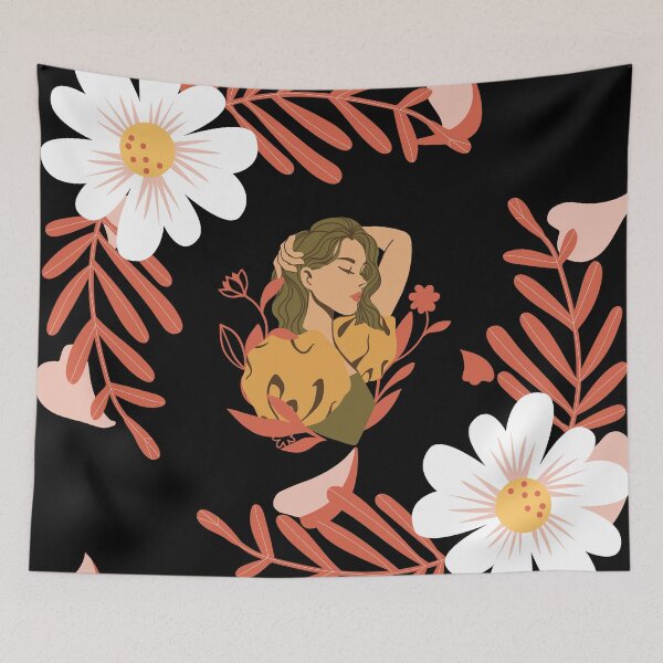 Item preview, Pretty Flower Lady  designed and sold by SimpleLee.