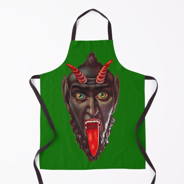 Item preview, Krampus face (on green) designed and sold by DotorEaon.