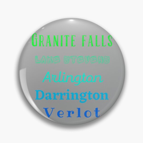 Item preview, Granite Falls, Lake Stevens, Arlington, Darrington, Verlot Design designed and sold by Constant Readers.
