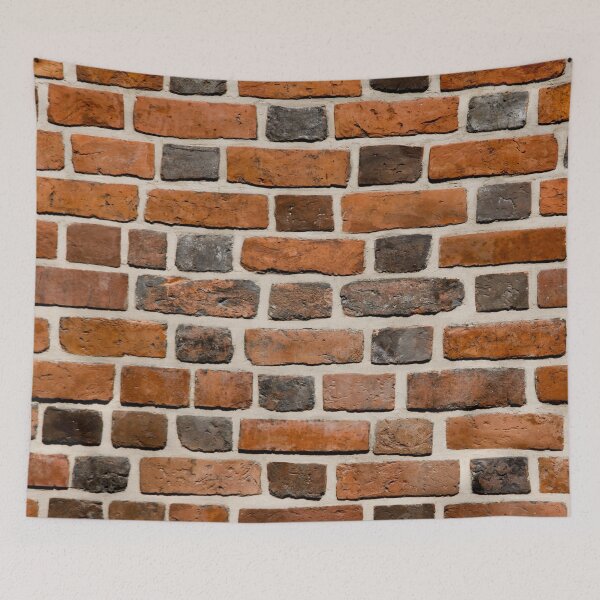 Aperçu de l'œuvre Mur de briques 3 - Rustique rouge et gris créée et vendue par AlteredAtelier.