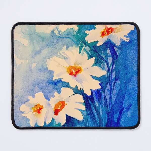 Item preview, Blue Daisey Watercolor Floral Bouquet designed and sold by JacquelineJax.