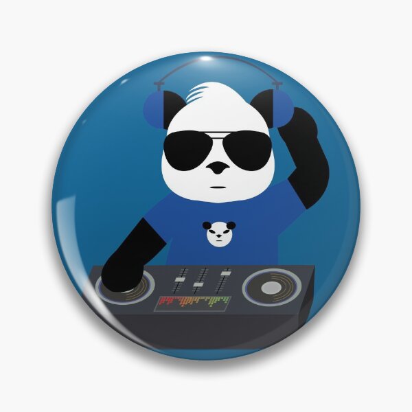 Item preview, Dj Panda with blue shirt designed and sold by Dalevalart.