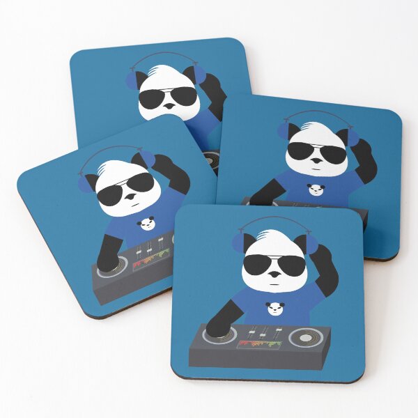Item preview, Dj Panda with blue shirt designed and sold by Dalevalart.
