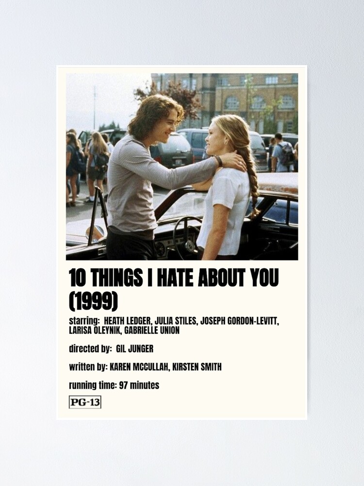 10 Things I Hate About You Movie Poster for Sale by Rachel Grace