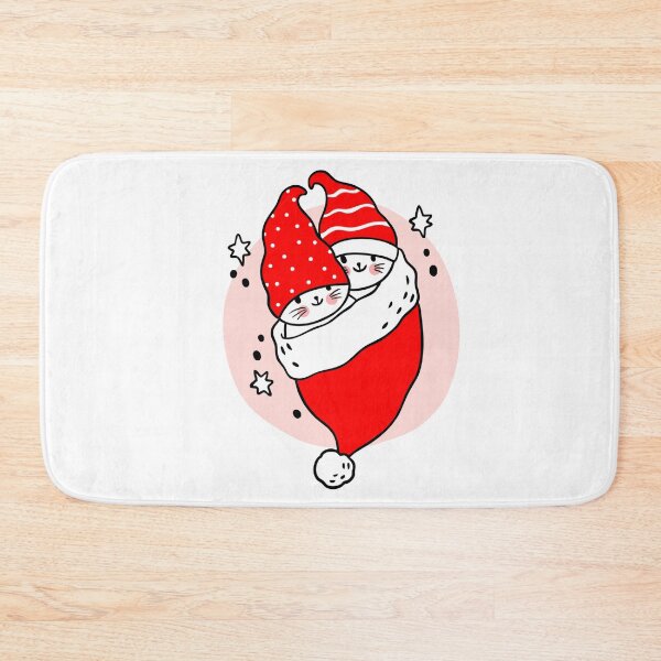 Item preview, Christmas Cats in Santa Hat  designed and sold by Pinkmagenta.