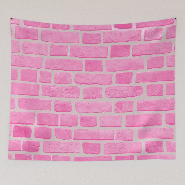 Aperçu de l'œuvre Mur de briques 3 - Rustique rose et gris créée et vendue par AlteredAtelier.