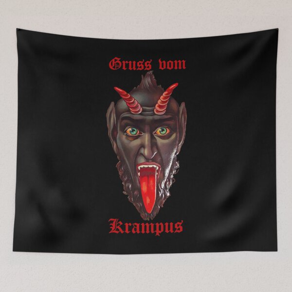 Item preview, Gruss vom Krampus (on black) designed and sold by DotorEaon.