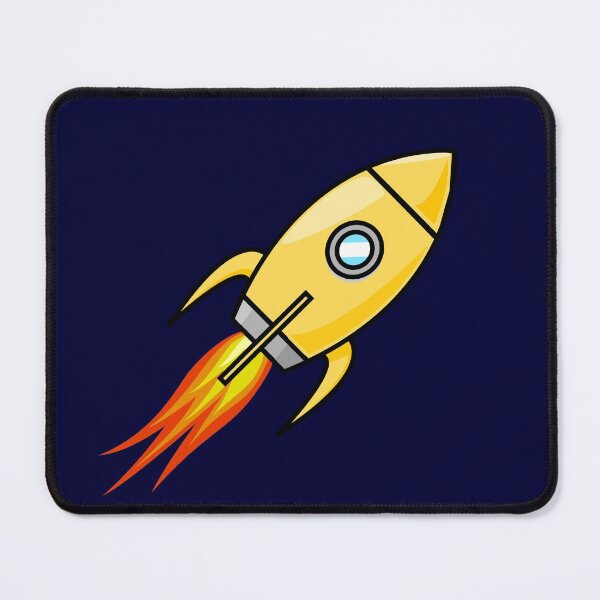 Item preview, Mustard Yellow Spaceship designed and sold by rewstudio.