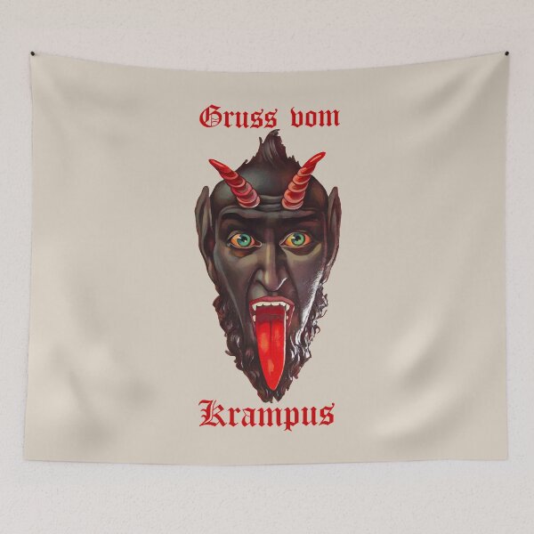 Item preview, Gruss vom Krampus (on cream) designed and sold by DotorEaon.