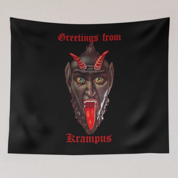 Item preview, Greetings from Krampus (on black) designed and sold by DotorEaon.