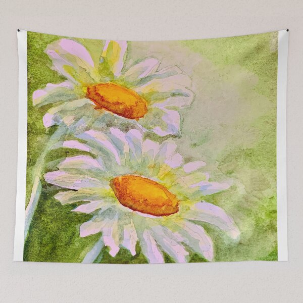 Item preview, Green Daisey watercolor designed and sold by JacquelineJax.