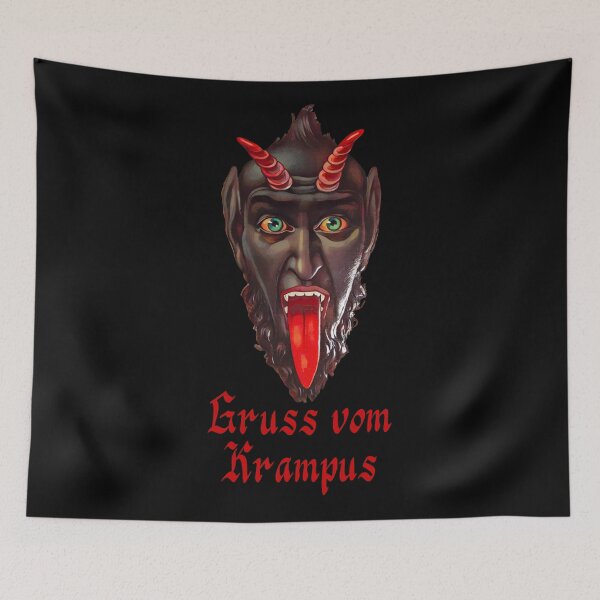 Item preview, Gruss vom Krampus (2) (on black) designed and sold by DotorEaon.