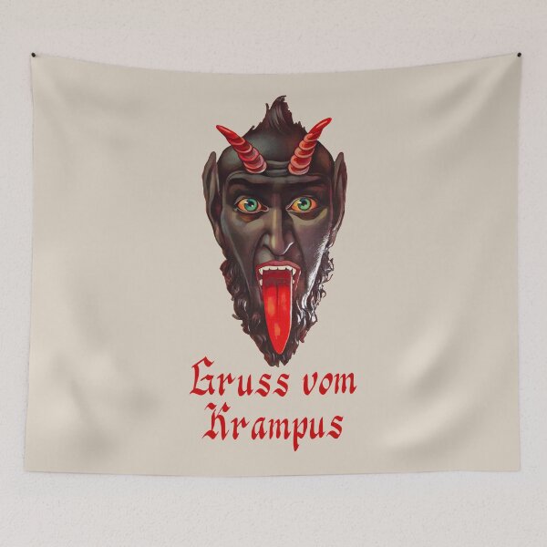 Item preview, Gruss vom Krampus (2) (on cream) designed and sold by DotorEaon.