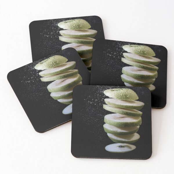 Item preview, sliced apple with water droplets designed and sold by jillwbg.
