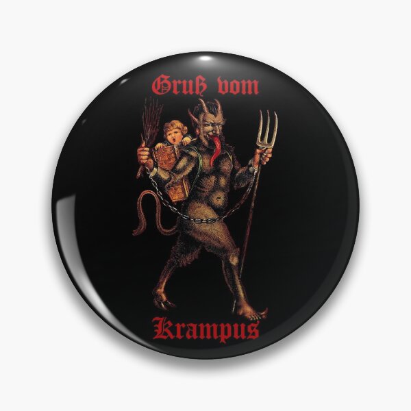 Item preview, Gruß vom Krampus (2) (on black) designed and sold by DotorEaon.