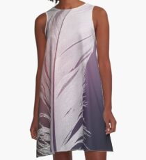 Feather in Pastel Tones A-Line Dress