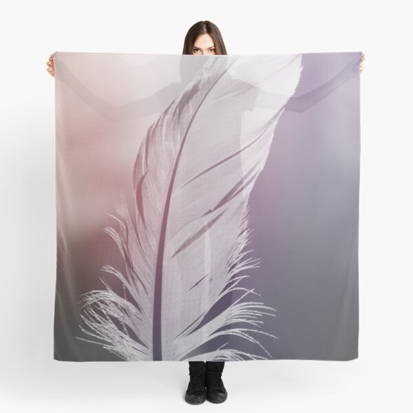 Feather in Pastel Tones Scarf