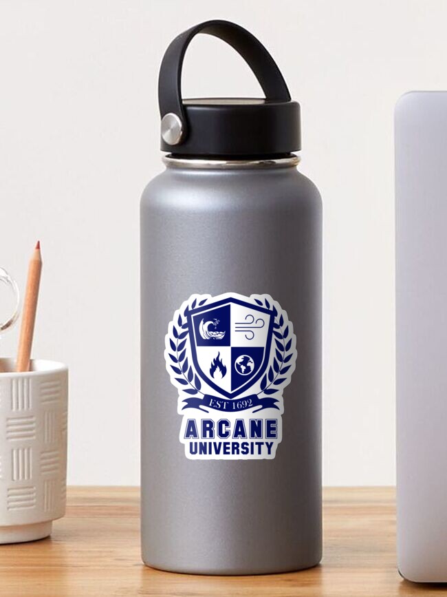 Thumbnail 1 of 3, Sticker, Arcane University Logo designed and sold by EveofEternals.