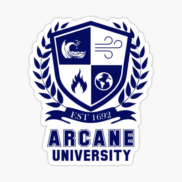 Arcane University Logo Sticker