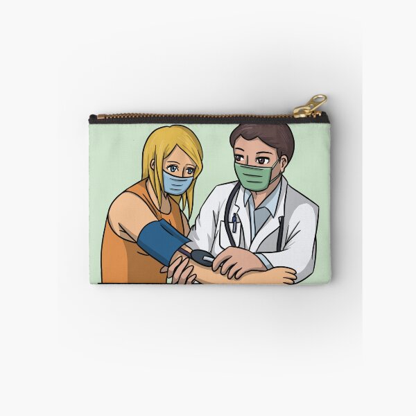 Item preview, Doctor measuring a patient's blood pressure designed and sold by HeatherPhn.