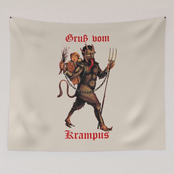 Item preview, Gruß vom Krampus (2) (on cream) designed and sold by DotorEaon.