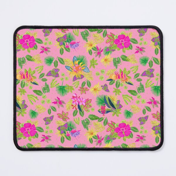 Item preview, Tropical Flowers on Pink Background designed and sold by MarcyBrennanArt.
