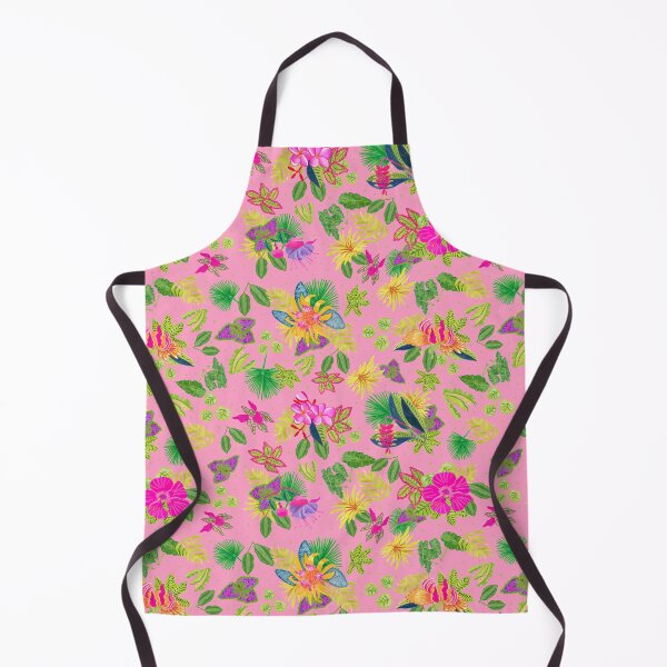 Item preview, Tropical Flowers on Pink Background designed and sold by MarcyBrennanArt.