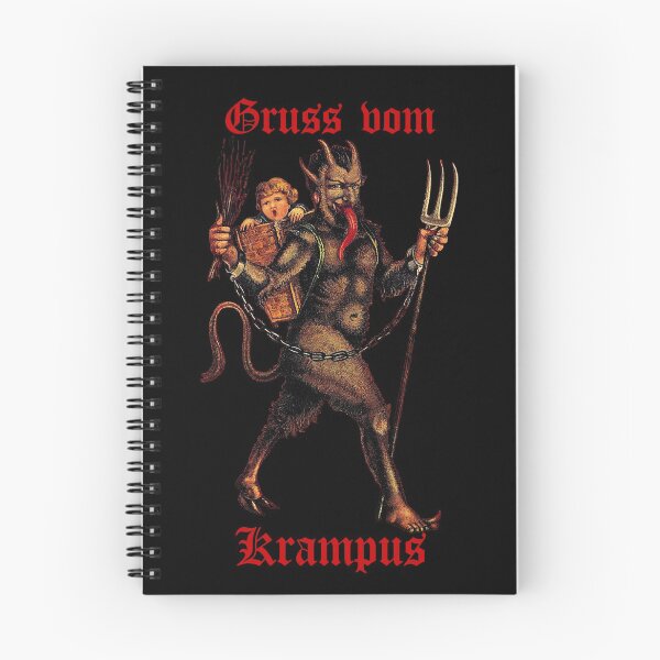 Item preview, Gruss vom Krampus (3) (on black) designed and sold by DotorEaon.