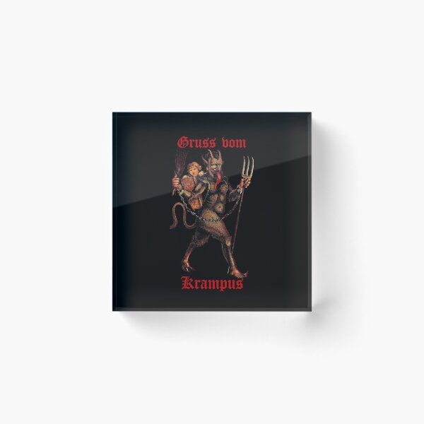 Item preview, Gruss vom Krampus (3) (on black) designed and sold by DotorEaon.