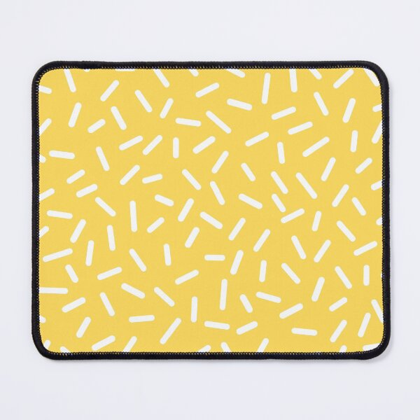 Item preview, White Sprinkles On Mustard Yellow designed and sold by rewstudio.