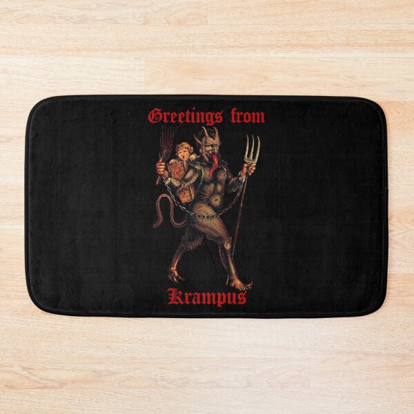 Item preview, Greetings from Krampus (2) (on black) designed and sold by DotorEaon.