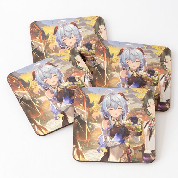 Item preview, Zhongli, Ganyu and Xiao - Genshin Impact designed and sold by Aka-Hanako.