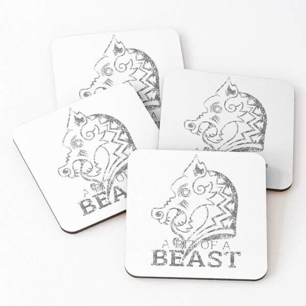 Item preview, A Bit of a Beast - Viking Wolf Barbarian Black Edition designed and sold by Spammabelle.