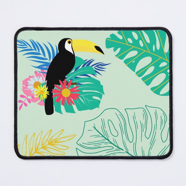 Item preview, tropical vibe leafy pattern designed and sold by DayMagicalArt.