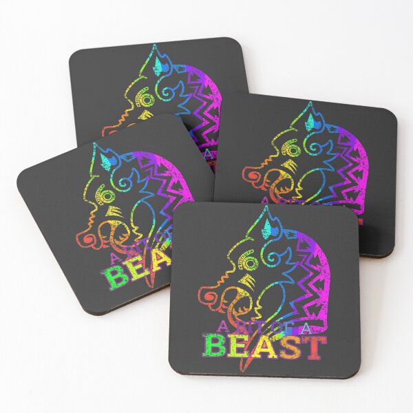 Item preview, A Bit of a Beast - Viking Wolf Raider Rainbow Edition designed and sold by Spammabelle.