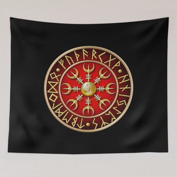 Item preview, Norse Aegishjalmur Runes - Red designed and sold by Naumaddic Arts.
