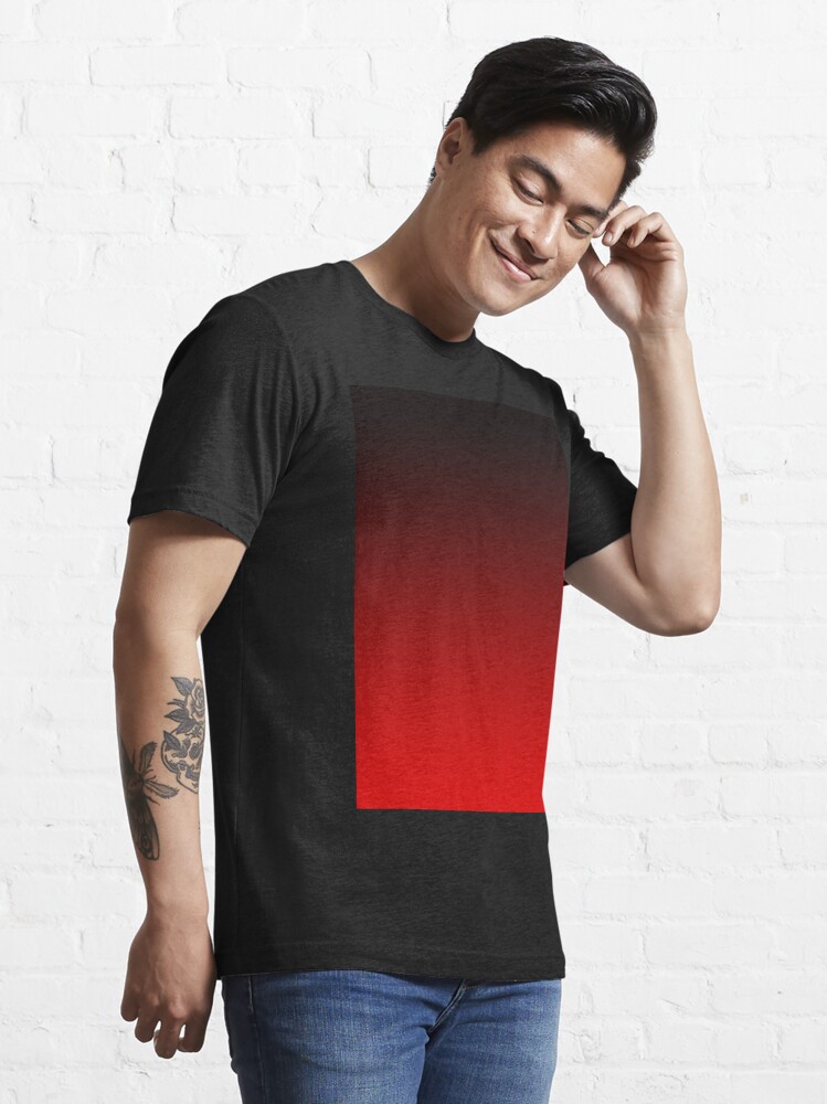 BLACK TO RED FADE, by solomaskx Essential T-Shirt for Sale by solomaskx