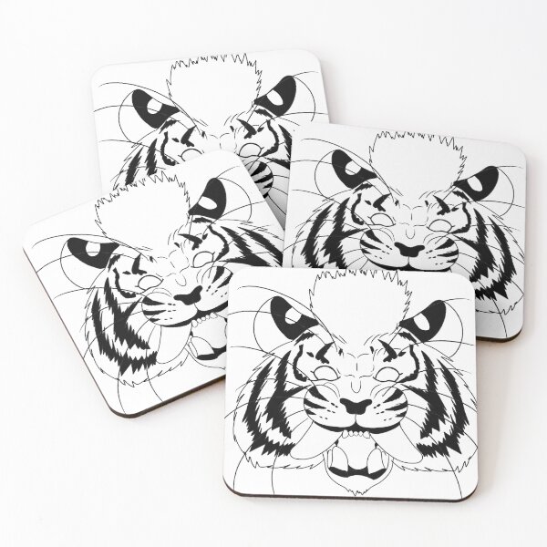 Item preview,  sabertooth tiger black and white color version designed and sold by Aat8530.