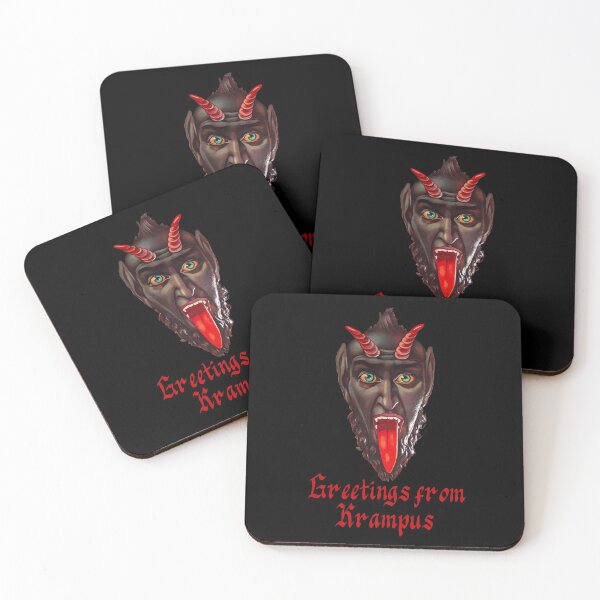 Item preview, Greetings from Krampus (3) (on black) designed and sold by DotorEaon.