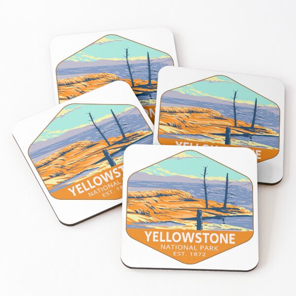 Item preview, Mammoth Hot Springs in Yellowstone National Park designed and sold by Home-Spirit.