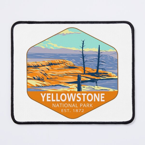 Item preview, Mammoth Hot Springs in Yellowstone National Park designed and sold by Home-Spirit.